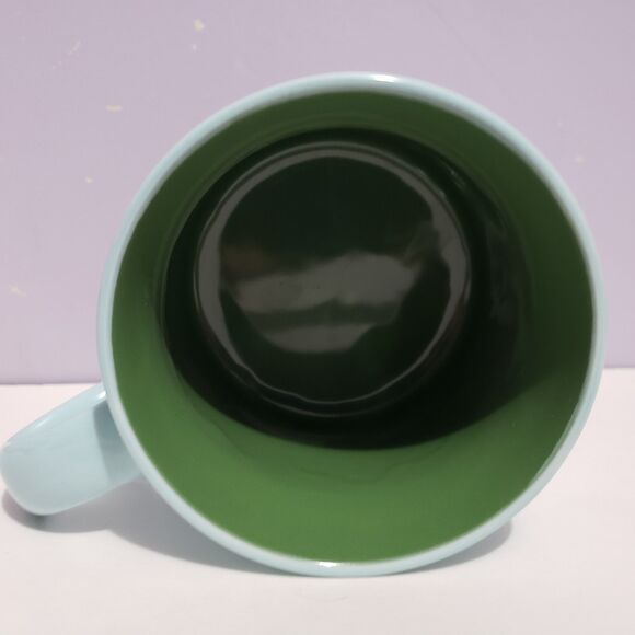 Elum Home Coffee Cup Mug Aqua Blue Green Large 3.25" × 3.25" - Picture 6 of 8